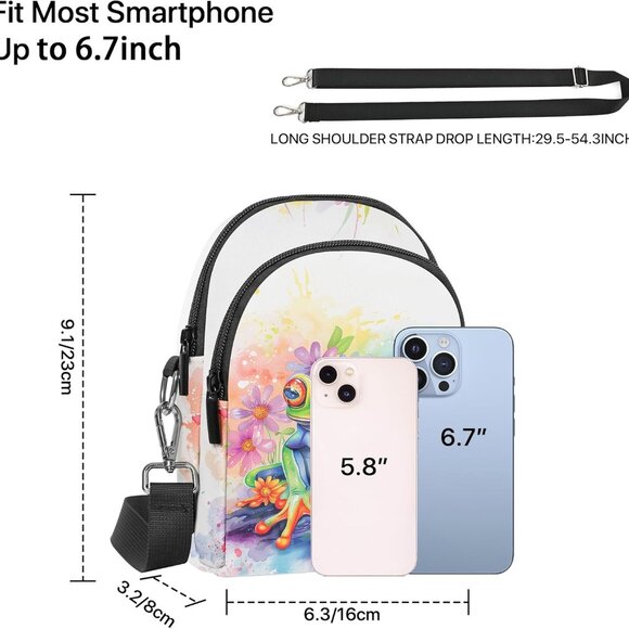 Versatile Women's Crossbody Bag - Adjustable Waterproof Purse with Card Slots - Picture 3 of 6